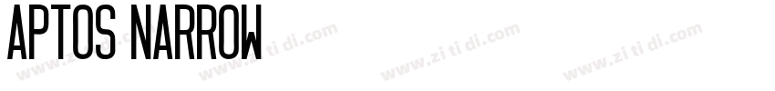 Aptos Narrow字体转换